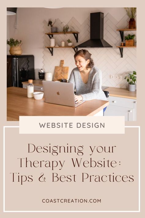 As a therapist or counsellor, you want to create a connection-driven, warm and user-friendly experience on your website that draws in clients because your visual appearance can already capture your warm personality. In this article, you can find out about the key elements of a well-designed therapy website and learn tips and best practices to help you create a website that meets the needs of your users. #therapy #mentalhealth #therapist #counselor #counsellor Therapy Website Design, Private Practice Therapy, Psychology Blog, Therapy Website, Website Home Page, Coach Website, Website Tips, Create A Website, Fun Website Design