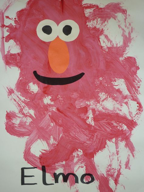 Elmo Crafts For Preschoolers, Color Red Arts And Crafts For Toddlers, Red Toddler Crafts, Red Infant Crafts, Red Toddler Activities, Red Crafts For Infants, Red Art For Preschool, Preschool Red Crafts, Color Red Crafts For Preschool