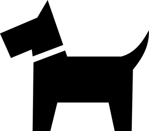 Dog icon silhouette | Public domain vectors Dog Symbol, Dog Icon, Animal Images, Training Collar, Black Image, Free Dogs, Animals Images, Scotch, Public Domain