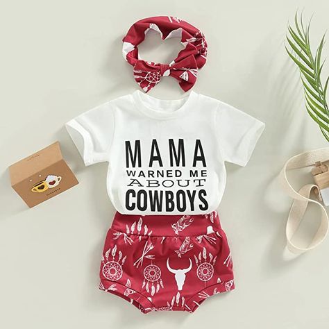 Baby Cowgirl Outfits, Western Baby Girls, Baby Cowgirl, Western Baby Clothes, Sunflower Outfit, Outfit Cowboy, Clothes Country, Baby Clothes Country, Bloomer Shorts