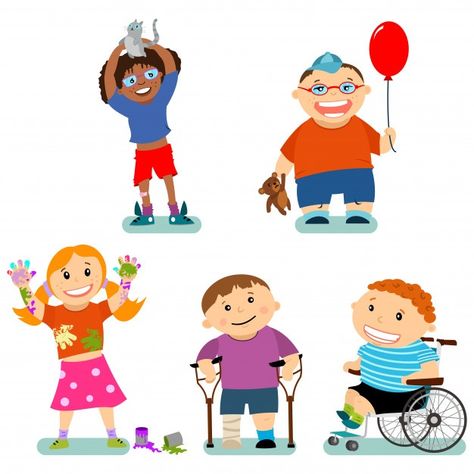 Physio Therapy, Disabled Children, Special Needs Kids, Childrens Hospital, Drawing For Kids, Special Needs, Sunday School, Family Photography, Premium Vector