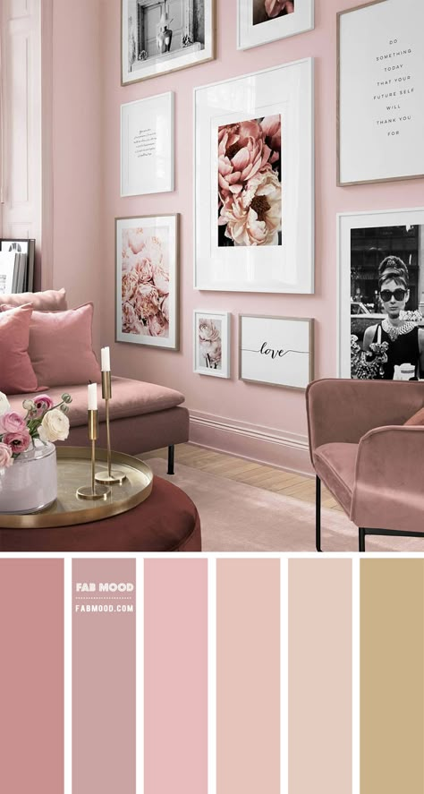 living room Archives - Page 2 of 6 - Fabmood | Wedding Colors, Wedding Themes, Wedding color palettes Blush Pink Living Room, Pink Living Room Decor, Pink Living Room, Living Room Color Schemes, Room Color Schemes, Pink Bedroom, Pink Room, Decor Home Living Room, Paint Colors For Home