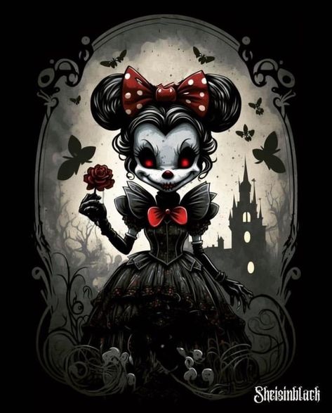 Dark Disney Drawings, Dark Disney Wallpaper, Halloween Images Creepy, Gothic Disney, Bad Disney, Horror Disney, Scary Disney, Evil Cartoon Characters, Dark Disney Tattoo