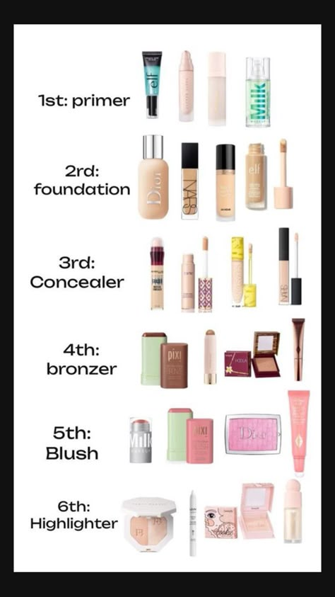 Perfect Makeup Products, Basic Make Up Product, Cheap Good Quality Makeup, Clean Girl Makeup Essentials, Best Makeup Products For Sensitive Skin, Clean Base Makeup, Water Based Makeup Routine, Best Makeup Products Sephora, Best Natural Makeup Products