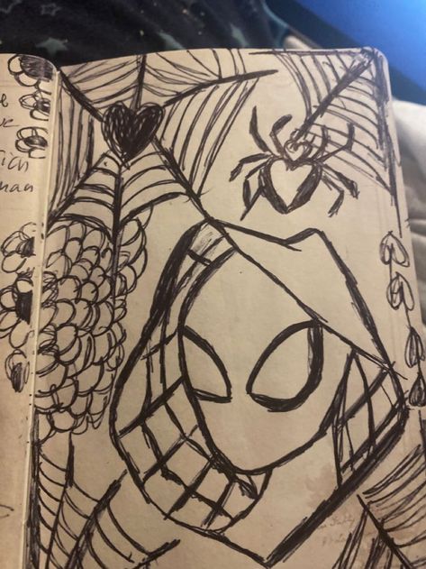 Spiderman Drawing, Spiderman Art Sketch, Seni Dan Kraf, Cool Pencil Drawings, Meaningful Drawings, Graffiti Style Art, Easy Doodles Drawings, Easy Drawings Sketches, Cute Doodles Drawings