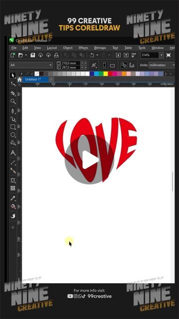 Ninety Nine ~ Creative Studio on Instagram: "CorelDraw Tips | Use Envelope

For more tips, please visit : @99creative.studio 

#coreldraw #coreldrawindonesia #coreldrawdesign #coreldrawtutorial #corel_draw #graphicdesigner #tipsdesain" Coreldraw Tutorial, Corel Draw Tutorial, Coreldraw Design, Corel Draw Design, Coral Draw, March 27, Line Art Drawings, Creative Studio, Graphic Designer