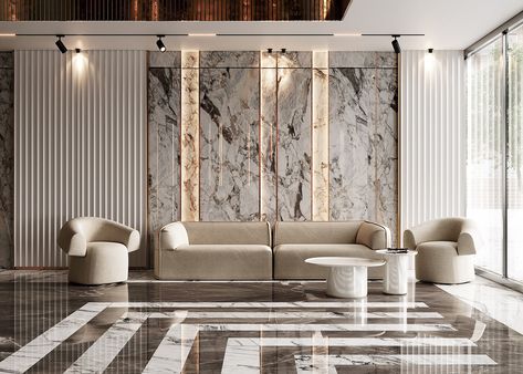 Living Room Designs Marble Wall, Marble In Living Room, Marble On Wall, Wall Marble Design, Marble Wall Living Room, Marble Wallpaper Living Room, Stone Wall Interior, Marble Projects, Marble Wall Design