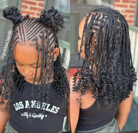 Natural Plaits Hairstyles For Kids, Cute Christmas Hairstyles For Kids Black, Christmas Braids Hairstyles Black Kids, Christmas Hairstyles For Black Kids, Braided Hairstyles For Black Teens, Christmas Hairstyles For Kids Black, Kids Fulani Braids, Kid Braid Styles With Beads, Kids Braided Hairstyles With Beads