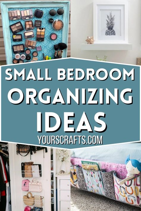 Small Bedroom Organizing Ideas Small Space Bedroom Organization, Teenage Bedroom Storage Ideas, Organizing Small Rooms Bedrooms, How To Add Storage To A Small Bedroom, Simple Bedroom Organization, Cute Storage Ideas For Small Rooms, Declutter Small Bedroom, Storage Ideas For Tiny Bedrooms, Ideas For Storage In Small Bedroom