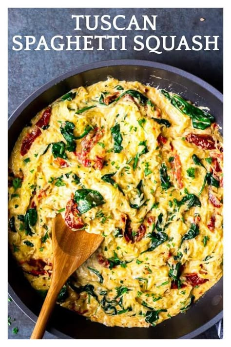 Tuscan Spaghetti Squash, Tuscan Spaghetti, Squash Recipes Easy, Spaghetti Squash Recipes Healthy, Spaghetti Squash Recipes Easy, Delicious Spaghetti, Spaghetti Squash Recipes, Squash Recipe, Vegetarian Recipes Easy