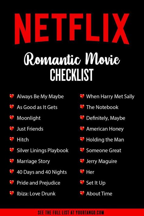 Best Romance Movies, Movie Checklist, Movie Romantic, Netflix Movie List, Date Night Movies, Best Teen Movies, Romance Movies Best, Love Story Movie, Romantic Series