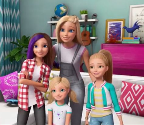 Barbie Skipper Stacie Chelsea, Barbie And Sisters, Barbie Dolphin Magic, Barbie Dream House Adventures, Barbie It Takes Two, National Sisters Day, Sisters Movie, Barbie And Her Sisters, Barbie Nostalgia