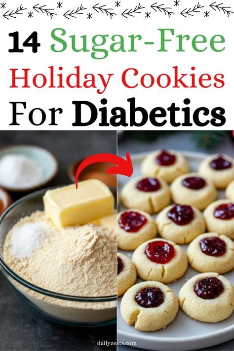 15 Diabetic-Friendly Holiday Cookie Recipes – Daily Zests for Wellness Best Sugar Free Cookies, Carb And Sugar Free Snacks, Sugar Free Sugar Cookie Recipe, Oatmeal Cookies For Diabetics, Sugar Free Cookies For Diabetics, Low Sugar Christmas Cookies, Sugar Free Sugar Cookies, Cookies For Diabetics, Sugar Free Christmas Treats