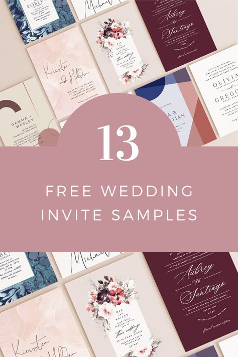 Check out these 13 wedding invite samples and sample kits. Cheapest Wedding Invitations, Sample Invitation Wedding, Free Wedding Samples By Mail, Budget Friendly Wedding Invitations, Free Wedding Samples, Misty Wedding, Wedding Invitations Sample, Sample Wedding Invitation, Free Wedding Invitation Samples