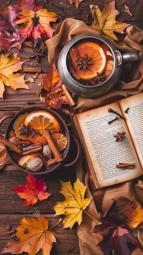 Fall Wallpaper Coffee, Spiced Apple Cider, Autumn Magic, Fall Background, Autumn Scenes, Cozy Aesthetic, Foto Ideas Instagram, Autumn Cozy, Autumn Aesthetic