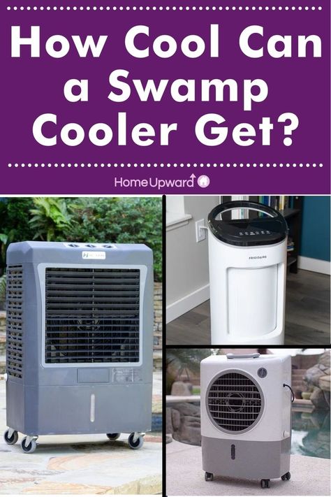 how cool can a swamp cooler get Diy Swamp Cooler, Swamp Coolers, Diy Cooler, Swamp Cooler, Space Heater, Screened Porch, Mobile Home, Air Conditioning, Home Goods