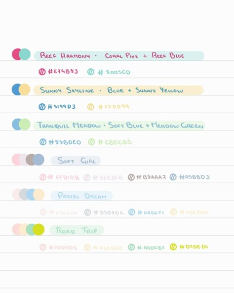 A comprehensive list of all 255 web colors, with their hex codes, RGB values, and CMYK #Organisation #Colour_Palette_Goodnotes #Goodnotes_Color_Palette_Notes #Goodnotes_Colour_Palette_For_Notes