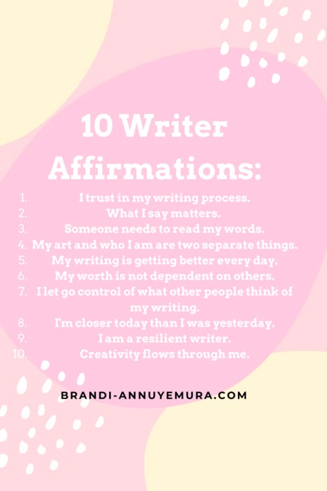 Vision Board For Writers, Writer Manifestation, Best Selling Author Aesthetic, Author Affirmations, Writer Affirmations, Artist Affirmations, Author Vision Board, Writing Affirmations, Manifestation Rituals