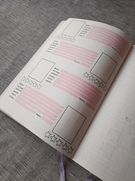 July Book Journal Spread, Book Review Page Ideas, Books Diary Journal Ideas, Reading Journal Page Tracker, Book Journal Book Review, Reading Journal Book Of The Month, Book Tracker Journal Ideas, Book Journal January, Review Book Ideas