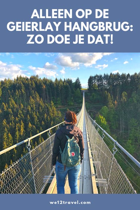 Alleen op de Geierlay hangbrug in Duitsland staan? Dat is zeker niet onmogelijk. In dit artikel lees je hoe ik dat deed! Next Holiday, Fitness Blog, Germany Travel, Outdoor Travel, Outdoor Adventure, Travel Blogger, Sport Fitness, Travel Guide, Places To Go