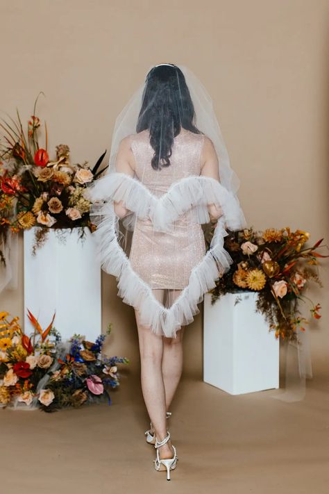 The ‘Nontraditional’ Bridal Brand Capturing Hearts Online - The New York Times Sweetheart Veil, Madison Chamberlain, Non Traditional Wedding Dresses, Custom Wedding Dresses, Non Traditional Wedding, Wedding Designer, Traditional Wedding Dresses, Vegas Wedding, Wedding Mood