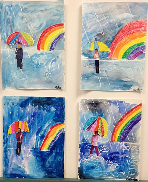 Spring Art... | Grade ONEderful: A First Grade Teaching Blog: Spring Art... Grade 1 Art, Weather Art, First Grade Art, 1st Grade Art, Spring Art Projects, 2nd Grade Art, Classroom Art Projects, Bel Art, Classroom Art