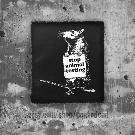 Rat Animal, Patch Vest, Feminist Punk, Stop Animal Testing, Punk Vest, Punk Outfit, Punk Fashion Diy, Punk Jacket, Patch Ideas