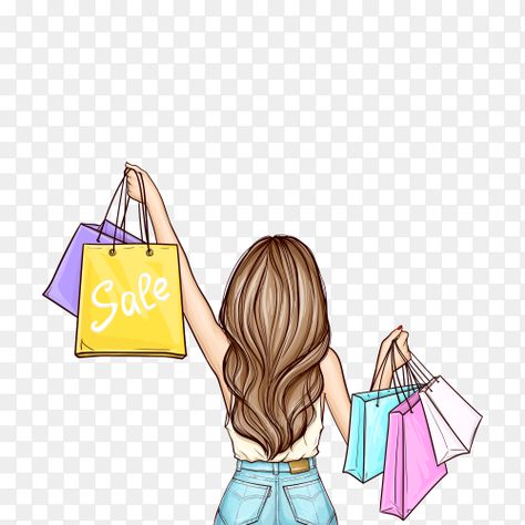 Holding Shopping Bags, Pop Art Background, Logo Online Shop, Shopping Clipart, Funny Art Prints, Pin Up Illustration, Boutique Logo Design, Bag Illustration, Pop Art Girl