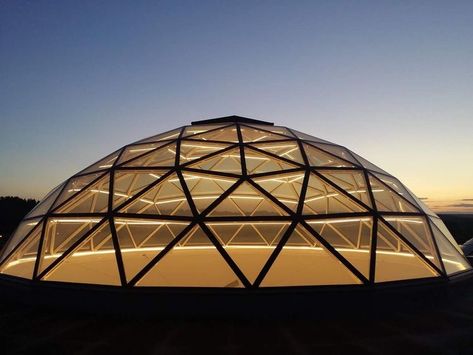 Dome Construction, Dome Houses, Skylight Design, Ceiling Domes, Geodesic Domes, Dome Structure, Luxury Cruise Ship, French Restaurant, Resort Design