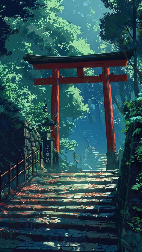 Japanese Art Phone Wallpaper, Iphone Simple Wallpaper Backgrounds, Japanese Scenery Photography, Japan Profile Picture, Pretty Anime Scenery, Japanese City Wallpaper, Japanese Art Wallpaper Iphone, Japanese Asthetic Wallpers, Japan Aesthetic Painting