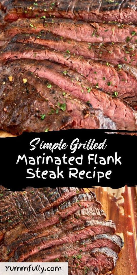 This easy marinade will make your grilled flank steak extra flavorful. It’s sweet, salty, and tangy, infusing your steak with great umami flavor. The longer you marinate it, the best it tastes! Make your next barbecue the talk of the town with the best Grilled Flank Steak Recipe! Marinated Grilled Flank Steak Recipes, Grilled Flank Steak Marinade, Marinated Meat Recipes, Quick Flank Steak Recipes, Smoked Flank Steak Recipes, Tender Flank Steak Recipes, How To Cook Flank Steak, Best Flank Steak Recipes, Marinated Flank Steak Recipes