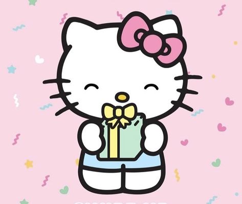 Sanrio Happy Birthday, Hello Kitty Cumpleaños, Happy Birthday Hello Kitty, Sanrio Birthday, Birthday Hello Kitty, Birthday Kitty, Im Busy, Happy Birthday Drawings, 헬로키티 배경화면