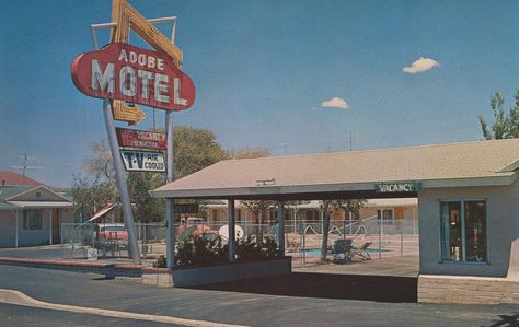 Adobe Motel - Mojave, California | Flickr - Photo Sharing! Mojave California, Arizona History, Vintage Arizona, Vintage Architecture, Vintage Neon Signs, Vintage Hotels, Gas Stations, American Travel, Phoenix Arizona