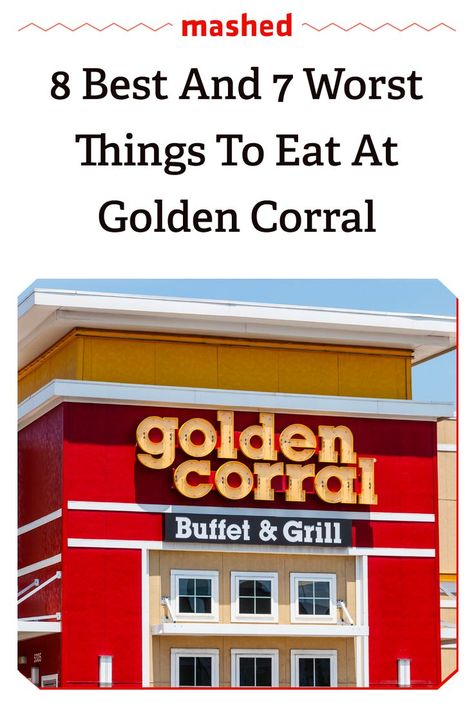 Which options are the best and which are the worst for all-you-can-eaters who can never corral enough Golden? We've rounded up our most informed choices from both categories to make the culinary possibilities a little clearer. #GoldenCorral #Buffet #Restaurants Bourbon Street Chicken, Golden Corral, Baked Potato Bar, Potato Bar, Chipped Beef, Buffet Restaurant, Cheese Ravioli, Things To Eat, Cheese Fries