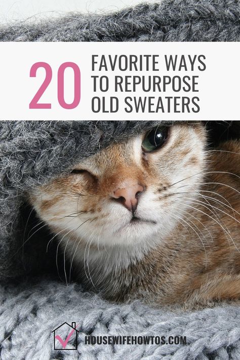 Repurpose Wool Sweater, Things To Make From Old Sweaters, Things To Make With Felted Wool Sweaters, Diy Cat Sweater No Sew, Felted Sweater Crafts, Upcycle Sweater Ideas, Upcycle Cashmere Sweater Ideas, Felted Sweater Projects, Upcycle Sweaters Diy Ideas