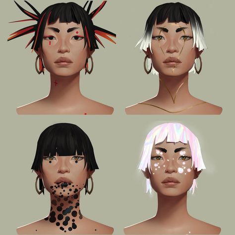 Uzoma Dunkwu (@uzomadunkwu) • Instagram photos and videos Concept Art Tutorial Character, Mutant Character Design Concept Art, Sci Fi Character Design Cyberpunk, Cyberpunk Concept Art Character, Female Hero Oc, Photo Reference Faces, D&d Character Design, Character Art Face, Maya Character Modeling