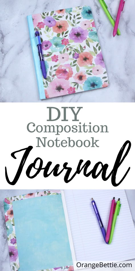 Composition Notebook Cover Diy Ideas Scrapbook Paper, Decorate A Composition Notebook, How To Decorate A Composition Notebook, Modge Podge Notebook Cover, Decorating Your Journal, Covered Notebooks Ideas, Decorated Composition Notebooks, Altered Spiral Notebooks, Cute Diy Notebooks