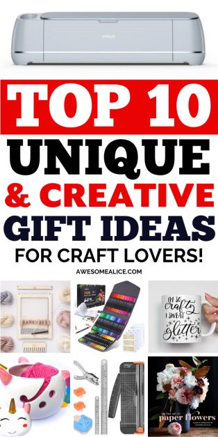 Top 10 Creative Christmas Gift Ideas For Craft Lovers - Awesome Alice Creative Christmas Gift Ideas, Gifts For Crafters, Best Personalized Gifts, Diy Gifts To Sell, Special Gift Ideas, Cricut Christmas Ideas, Creative Christmas Gifts, Crafter Gift, Creative Gift Ideas