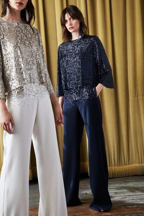 Glitter Tops Outfit, Sachin And Babi, Sachin Babi, Tops Outfit, Fancy Frocks, Ladylike Style, Sequin Outfit, Resort 2020, Silver Top