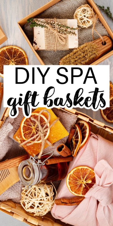 If someone you know needs some pampering, DIY spa gift baskets are the PERFECT gift idea this Christmas. Spa Tray Ideas, Diy Pamper Hamper, Spa Night Gift Basket Ideas, Mini Spa Gift Basket, Diy Bath Basket Gift, At Home Spa Gift Basket, Bath Gifts Ideas, Spa Day Basket Ideas Diy, Spa Christmas Baskets