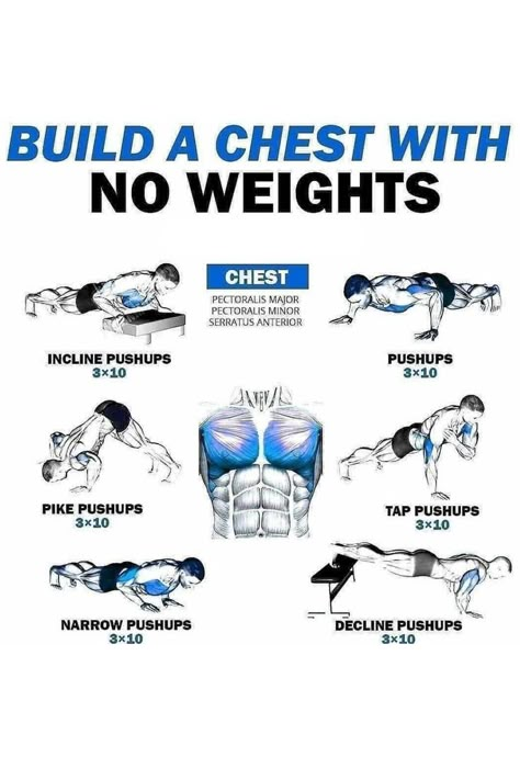 Arm Workout Men, Back Workout Men, Chest Workout At Home, Chest Workout For Men, Chest Workout Routine, Full Body Workout Plan, Home Workout Men, Workout Plan For Men, Weight Exercises