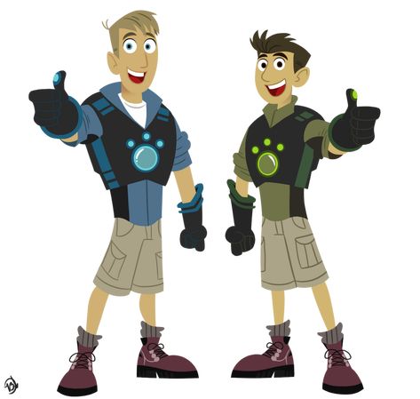 WK- Wild Kratts by TrishaBeakens on DeviantArt 2009 Childhood, Wild Kratts Costume, Martin Kratt, Chris Kratt, Kratt Brothers, Wild Kratts Birthday Party, Wild Kratts Party, Wild Kratts, Discovery Kids