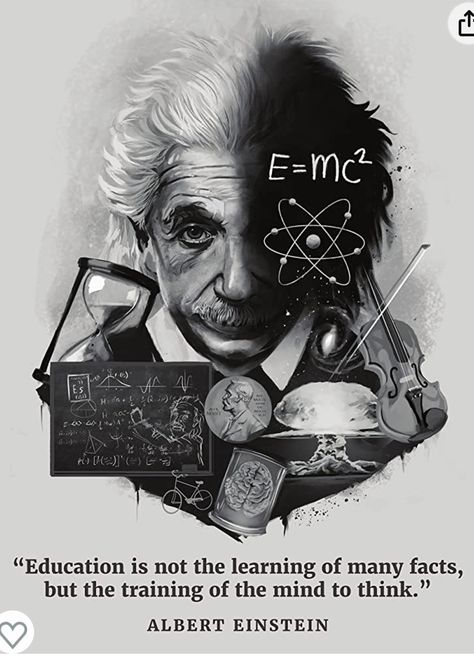 Einstein Poster, Albert Einstein Poster, Motivational Quotes For Kids, Heroic Fantasy, Albert Einstein Quotes, Einstein Quotes, Eucharist, Wall Decal Sticker, Science Art