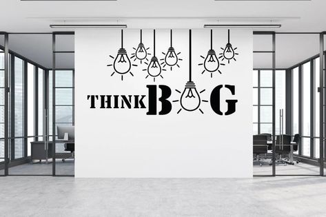 Built In Office, Office Decals, Office Wall Graphics, Office Wall Design, Office Mural, Design Motivation, Office Wall Decals, Butterfly Wall Decals, English Room