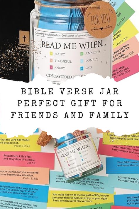 Bible Verse Jar,Read Me When Bible Verses Jar for Emotions and Feelings,Daily Scripture Prayer Hope Jar,Religious Graduation Gift,Church Biblical Christian Gifts for Women Men,Father's Day Gift Prayer Jar Ideas Diy, Bible Verse Jar, Read Me When, Blessings Jar, Prayer Jar, Memory Jars, Motivational Scriptures, Bible Challenge, Bible Stuff