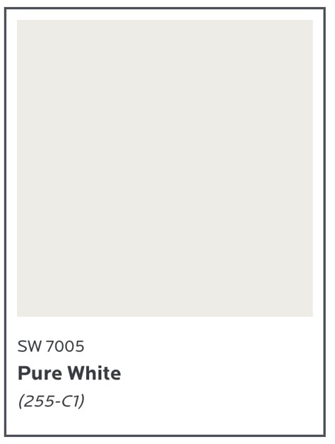 Sherwin Williams Pure White SW 7005 pairs well with Urbane Bronze for interiors. Sherman Williams Creamy White, Pure White Sw 7005, Sherwin Williams Urbane Bronze Bathroom, Sherwin Williams Creamy White, Sw Pure White Trim, Sherwin Williams Pure White Trim, Most Popular Sherwin Williams White, Sw 7005 Pure White, Aw Urbane Bronze