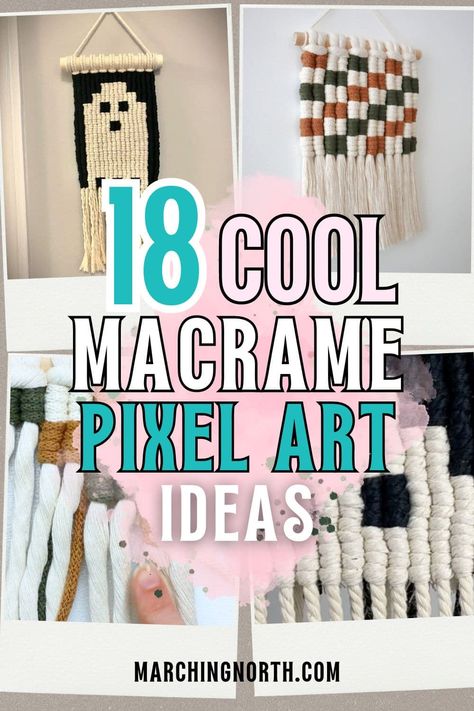 Discover 18 creative macramé pixel art ideas with step-by-step tutorials and free patterns. Whether you're a beginner or a seasoned crafter, these projects offer something for everyone—from vibrant wall hangings to fun holiday decorations. Get inspired and start your next DIY macramé adventure today! Cool Macrame Wall Hangings Macrame Wall Pattern Macrame Pixel Tutorial Simple Macrame Wall Hanging Pattern Pixel Macrame Wall Hanging How To Add Color To Macrame Macrame Tapestry Pattern, Modern Macrame Wall Hanging Tutorial, Macrame Patterns Beginner Step By Step, Pixel Art Macrame Pattern, Macrame Pixel Art, Macrame Wall Hanging Pattern Free, Pixel Art Simple, Pixel Tutorial, Simple Macrame Wall Hanging