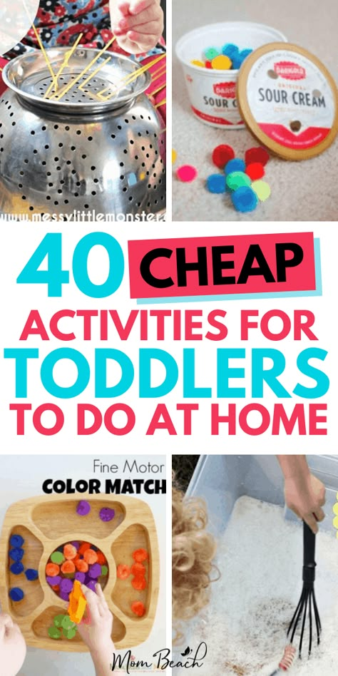 Home Toddler Activities, At Home Toddler Activities, Activities For Toddlers At Home, Indoor Activities For Toddlers, Easy Toddler Activities, Sensory Activities Toddlers, Fun Activities For Toddlers, Baby Play Activities, Toddler Sensory