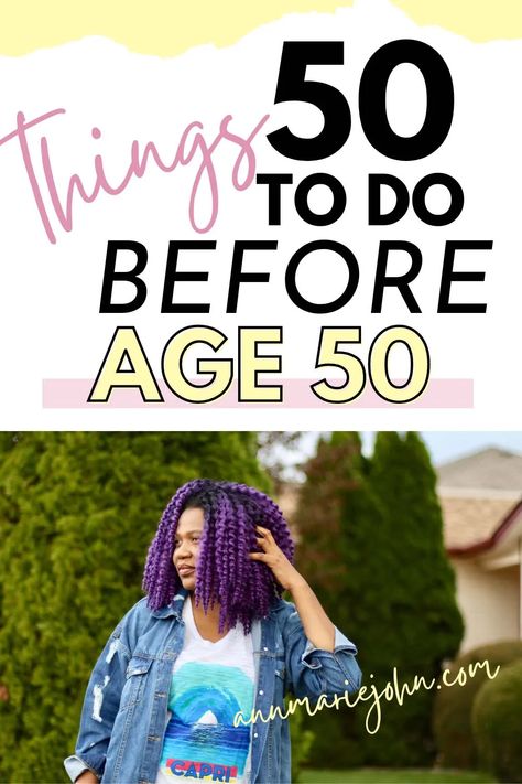 50 Things to Do Before Age 50 Things To Do Before 50, Learning A New Skill, Learning To Drive, Things To Learn, Age 50, Learn A New Skill, Golden Years, One Chance, Bucket Lists