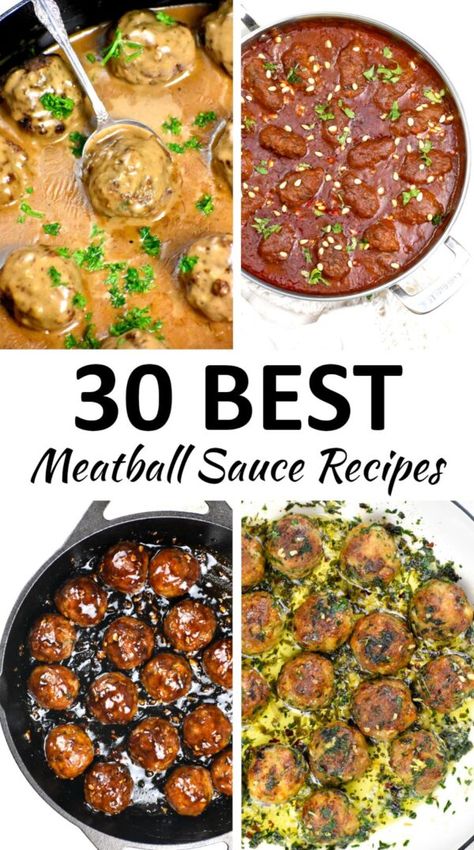 Sauce With Meatballs, Meat Ball Sauce Recipe Easy, Flavored Meatball Recipes, Recipe With Italian Meatballs, Meatballs With Dipping Sauce, Meatball Recipes Meals, What To Do With Meatballs Dinners, Meat Ball Sauces, How To Serve Meatballs